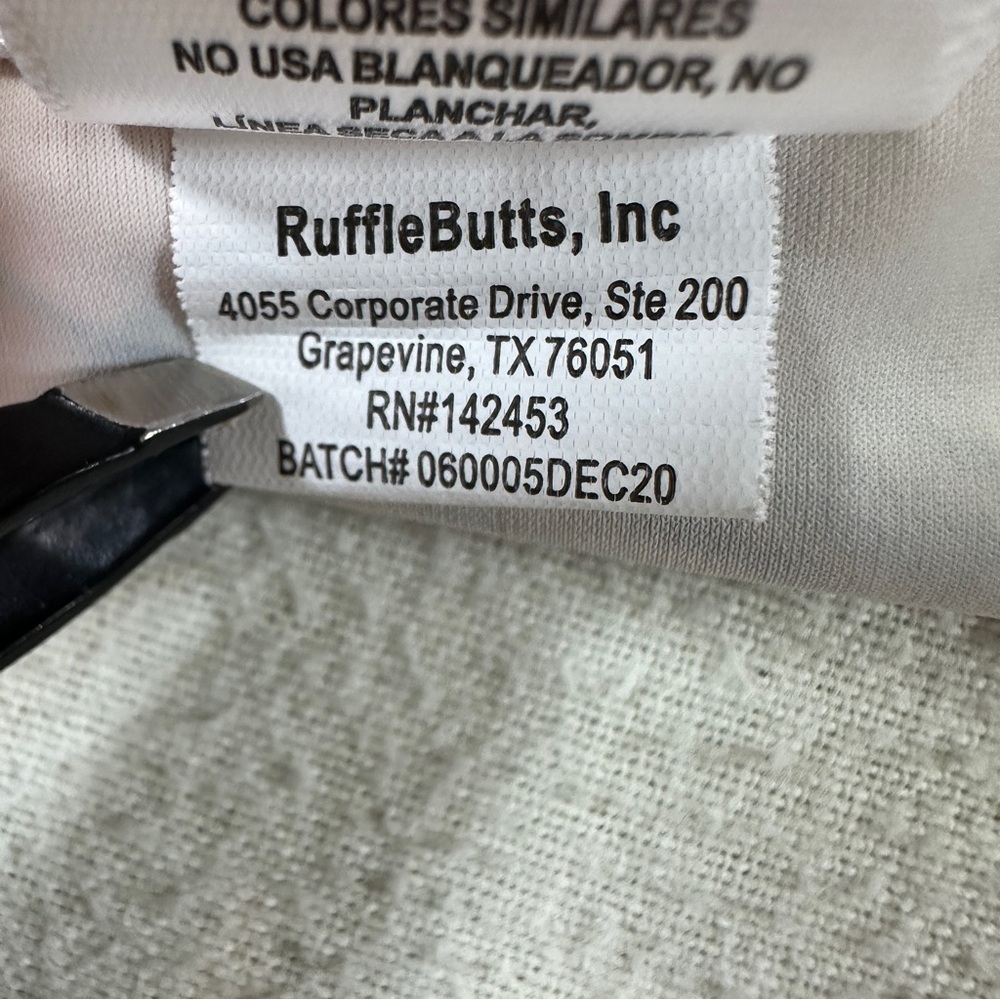 Ruffle Butts Tropical Flamingo Swim Rashguard - Picture 7 of 8